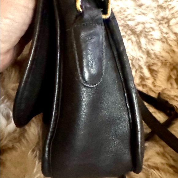 Vintage Coach City Bag Purse Pre-1994 Black Leather Crossbody 9790 - Picture 4 of 8
